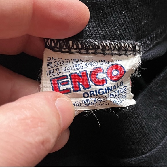 Vintage Six Flags Over Texas Black and Silver Glitter Tee Medium - Picture 8 of 8